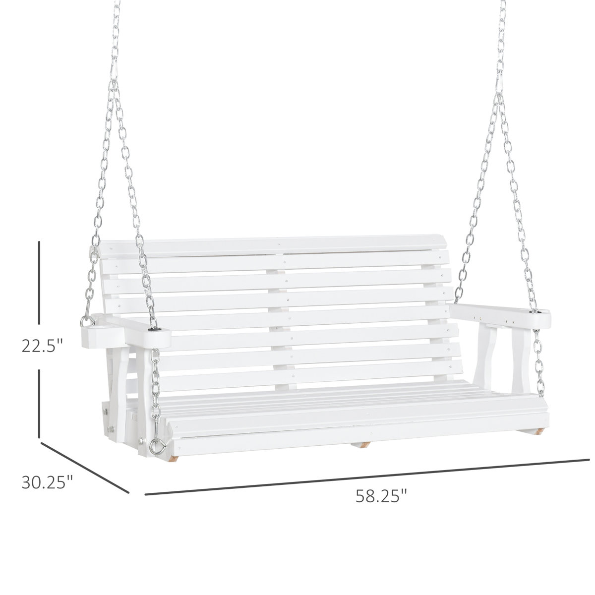Arlmont & Co. Atasia Hanging Porch Swing & Reviews Wayfair